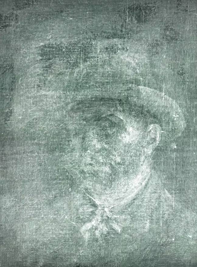 A new Vincent Van Gogh self-portrait has been discovered etched onto the back of one of his famous paintings. Credit: National Galleries of Scotland
