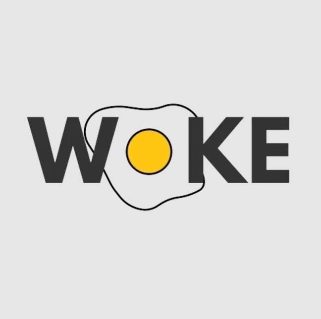Quiroga says her son helped her design the cafe's logo. Credit: Woke Breakfast &amp; Coffee