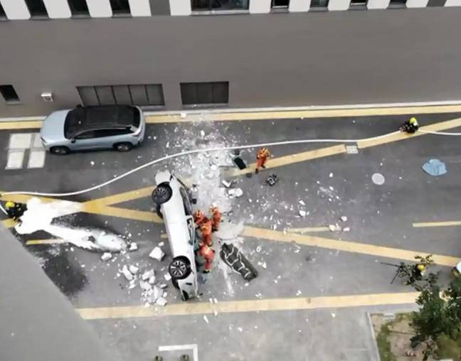Nio has said two people died after one of its vehicles plummeted from the third floor of its headquarters. Credit: AsianTechPress