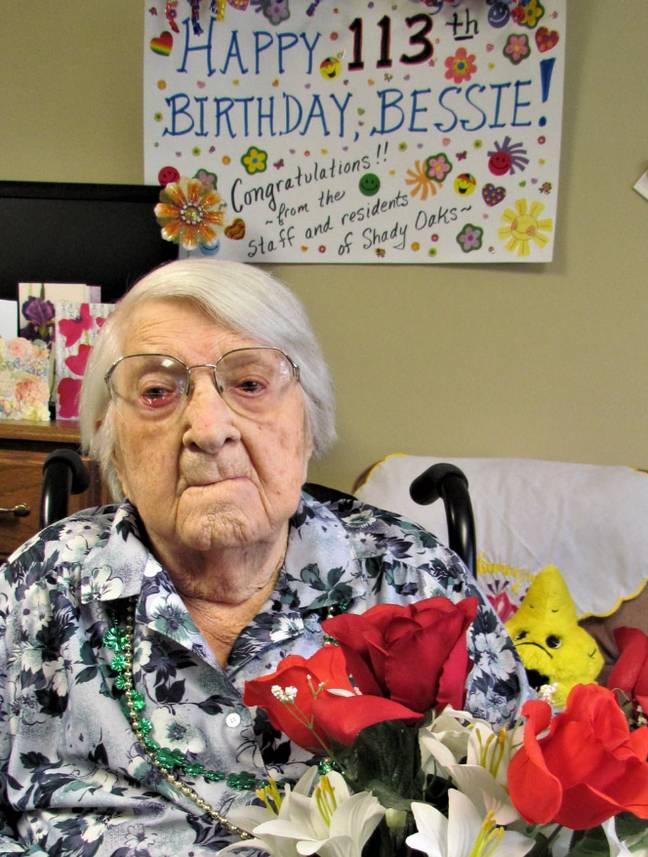 Bessie was 115 when she died. Credit: Shady Oaks Care Center/Facebook