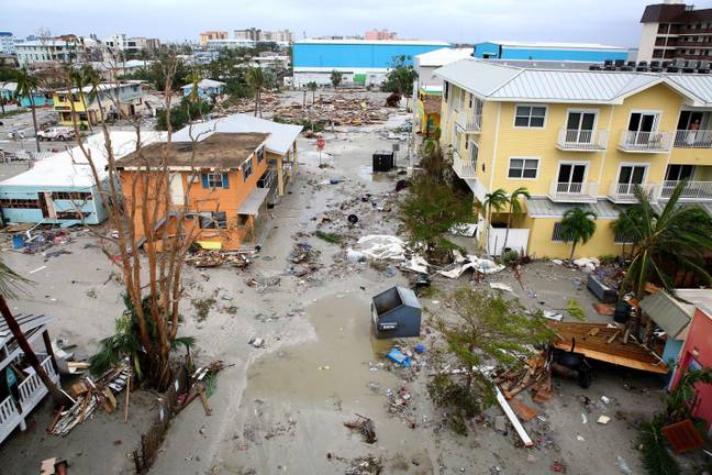 Fort Myers Beach has been destroyed. Credit: ZUMA Press Inc/Alamy