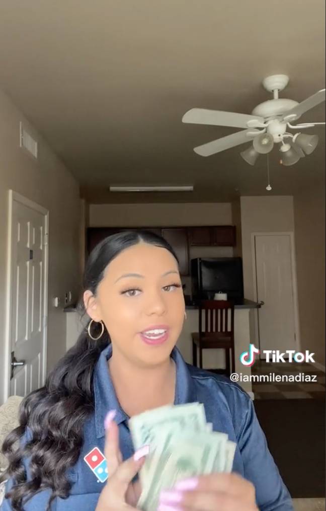 "Why are people not tippers or tipping so low?" Credit: iammilenadiaz/TikTok