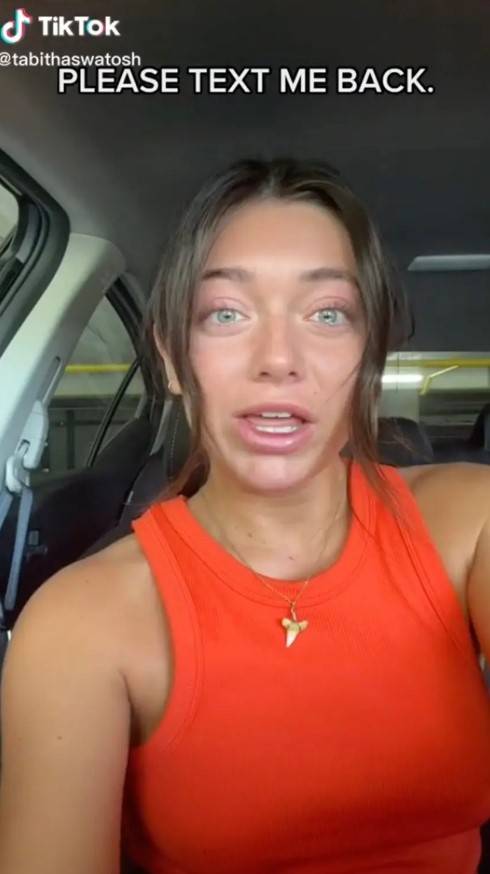 Tabitha Ransome US News TikTok star Tabitha Swatosh shares messages from man holding ...