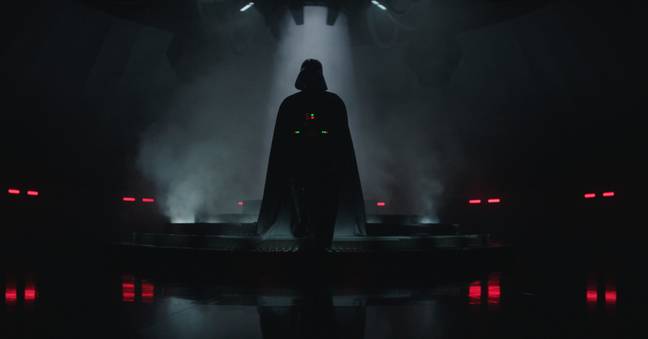 We finally got a glimpse of Darth Vader in episode three. Credit: Disney