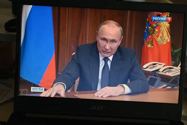 Vladimir Putin declared a partial mobilisation today. Credit: ZUMA Press, Inc. / Alamy Stock Photo