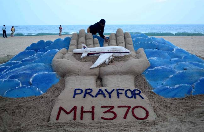 A tribute to flight MH370. Credit: Alamy