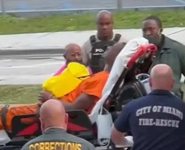 Bell was rushed to hospital following the incident. Credit: WPLG