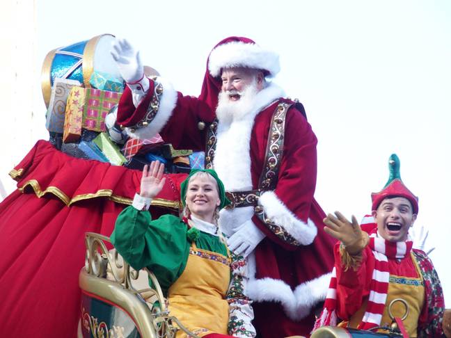 This is Santa, not Mariah Carey. Credit: ZUMA Press, Inc. / Alamy Stock Photo