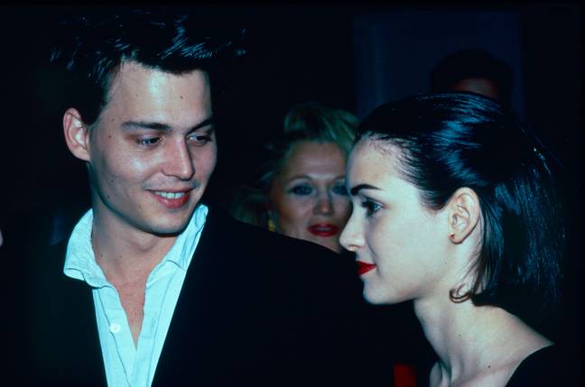 Johnny Depp and Winona Ryder were dating at the time Mermaids was in development. Credit: LANDMARK MEDIA/Alamy Stock Photo
