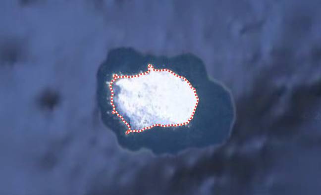 Bouvet Island is the most remote island on Earth. Credit: Google Maps