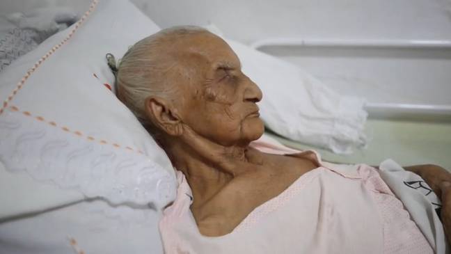 Maria Gomes dos Reis is believed to be the current oldest living person in the world. Credit: Newsflash