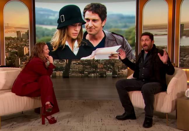 Gerard Butler admitted he 'almost killed' Hilary Swank. Credit: YouTube/The Drew Barrymore Show