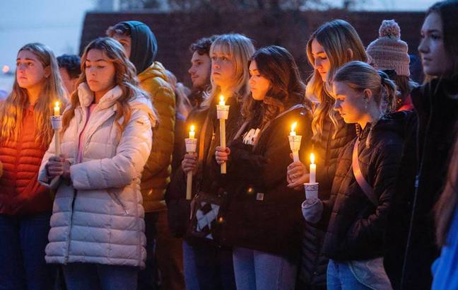 Students have paid tribute to those who lost their lives. Credit: Newscom / Alamy Stock Photo