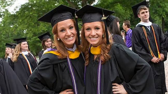 Kayla and Kellie Bingham, now 30, were enrolled at the Medical University of South Carolina (MUSC) in 2016. Credit: Facebook 