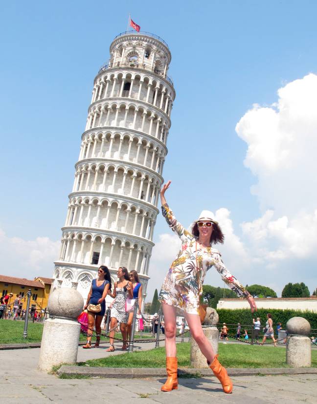 The Leaning Tower of Pisa has been a popular tourist attraction for many years. Credit: Massimo Dallaglio / Alamy Stock Photo 