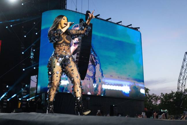 Cardi B performing at the Wireless Festival at Finsbury Park in London. Credit: PA Images / Alamy Stock Photo