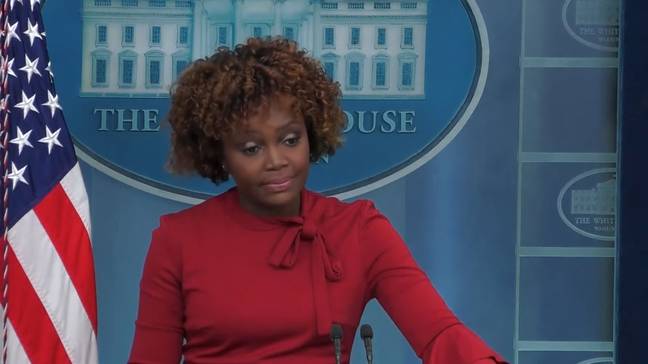 White House press secretary Karine Jean-Pierre has said she the US would welcome Russian refugees. Credit: The Independent/ YouTube  
