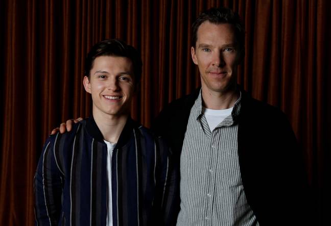 Benedict Cumberbatch and Tom Holland. Credit: Alamy