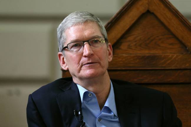 Tim Cook said anyone who complains about green bubbles should buy an iPhone. Credit: PA Images / Alamy Stock Photo 