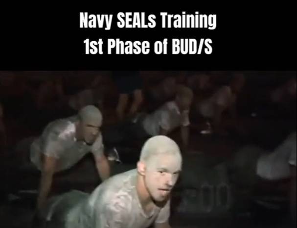 The Hell Week training is a gruelling test of endurance for the body and mind. Credit: TikTok/@usafrogmen
