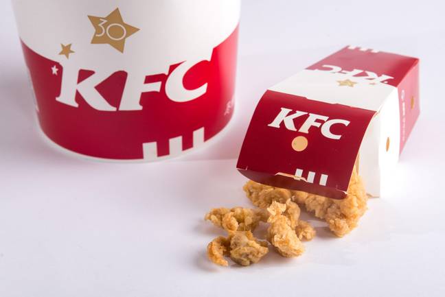 Another bite-sized item by KFC currently on the menu is the chain's popcorn chicken. Credit: Alamy
