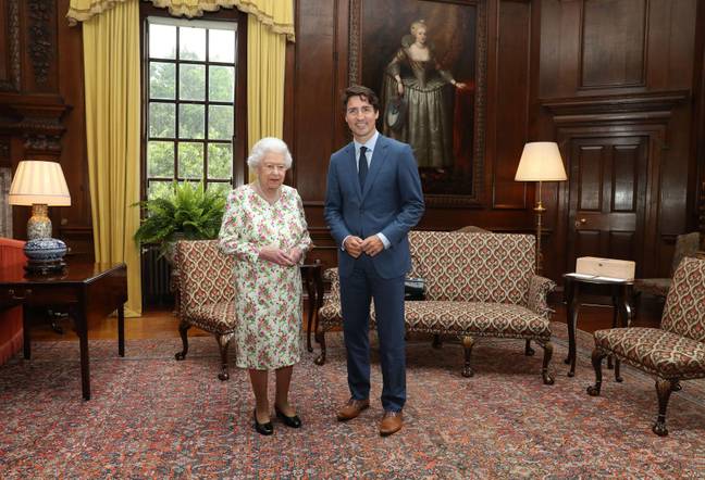 Trudeau and the late Queen Elizabeth II. Credit: PA Images/Alamy Stock Photo