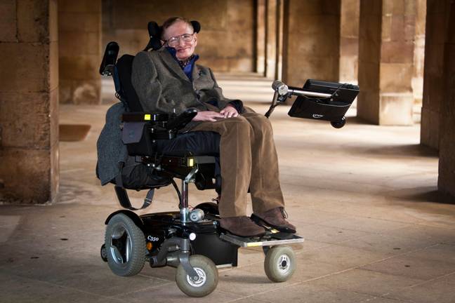 Stephen Hawking, who initially theorised Hawking radiation. Credit: Jason Bye / Alamy 