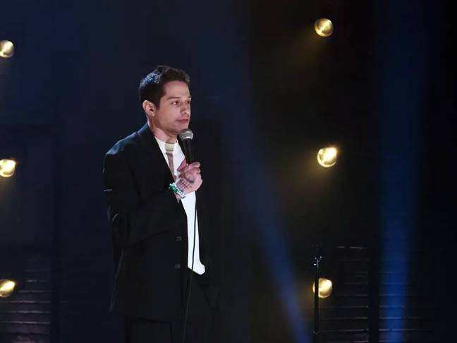 Pete Davidson fired a brutal joke at Ariana Grande after she claimed their relationship was merely a 'distraction'. Credit: Netflix