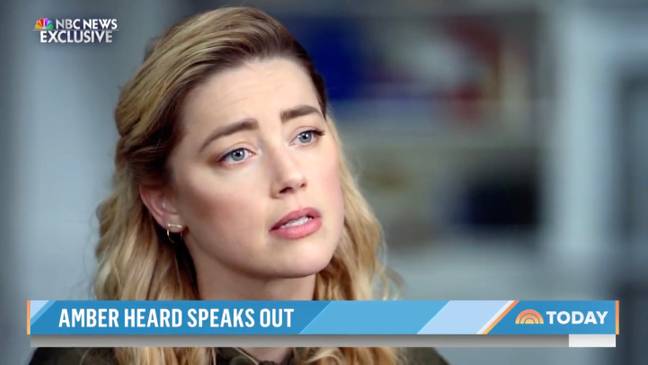 Amber Heard has released therapist notes which she claims to prove Johnny Depp abused her. Credit: NBC.