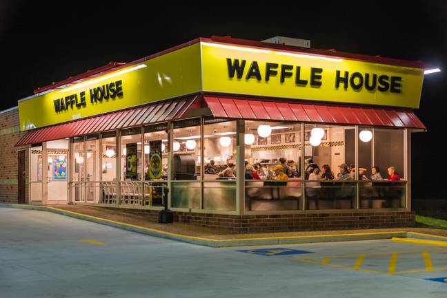 People have joked they will ditch their current job to work at Waffle House after finding out how much the waitress makes. Credit: Allen Creative / Steve Allen / Alamy Stock Photo