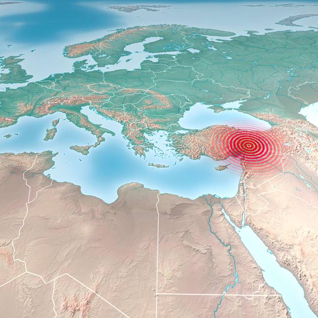 The earthquake hit southern Turkey and northern Syria. Credit: Naeblys/Alamy Stock Photo