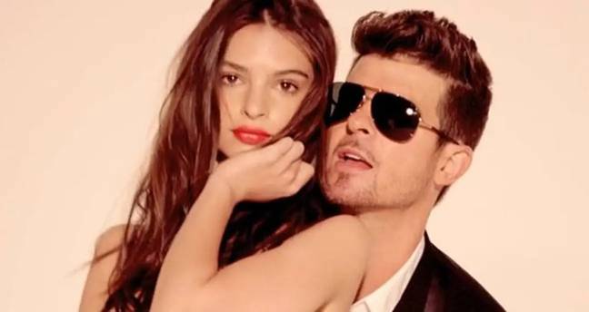 Previously featuring on the Millennial Love podcast last year, Ratajkowski said she she wouldn’t be famous if she’d shared allegations against Robin Thicke back in 2013. Credit: YouTube/Robin Thicke