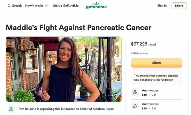 Madison allegedly conned 439 people. Credit: GoFundMe