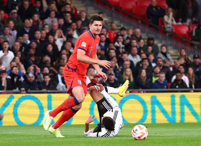 Maguire gave away the penalty. Image: Alamy