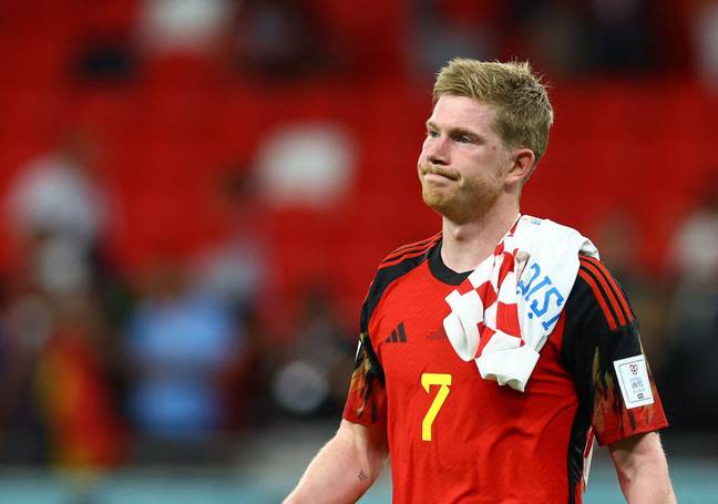 De Bruyne was not happy at the World Cup. Image: Alamy