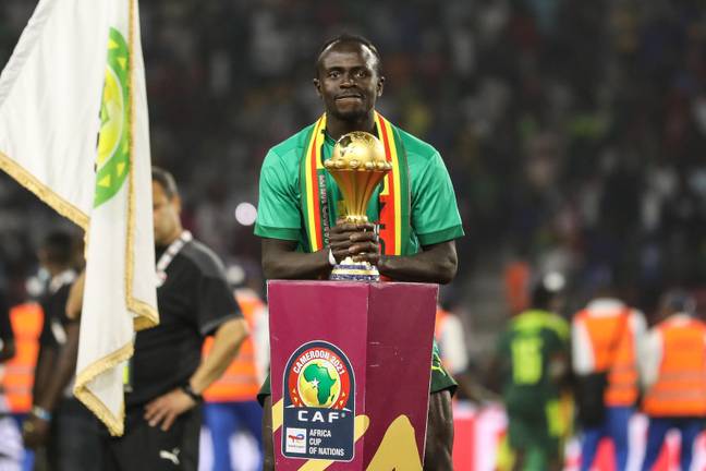Mane recently won the Africa Cup of Nations with Senegal (Image: Alamy)