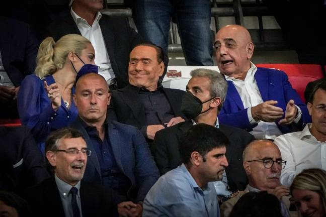Berlusconi enjoying his team. Image: Alamy