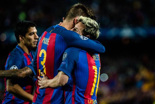 Pique and Messi had been friends since being kids. Image: Alamy