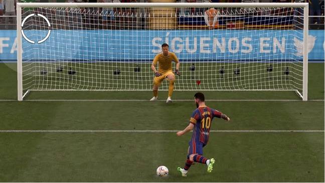 Once you have held your shot button down and your player is starting his run up, hit the shoot button again as your player’s foot looks like he is about to strike the ball (realsport101)