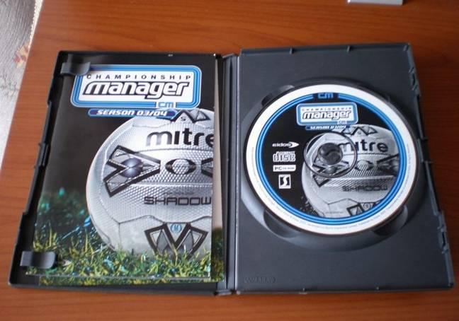 A copy of Championship Manager 03/04 – a game the Still brothers poured hours into growing up. 