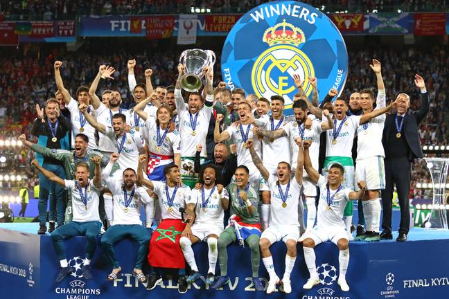 Real beat Liverpool in the final in 2018. Image: PA Images