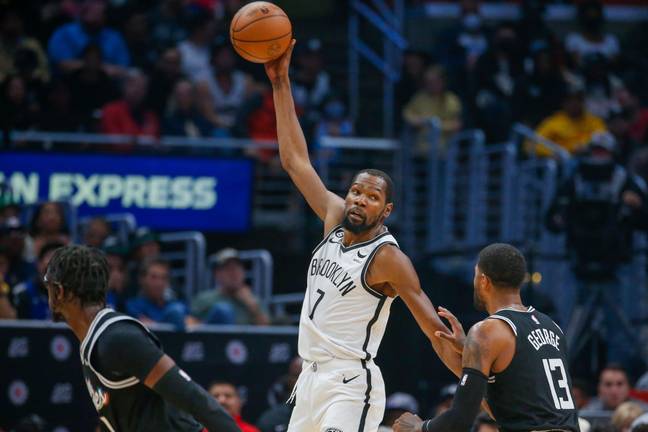 Durant is one of four NBA stars on the list. Image: Alamy
