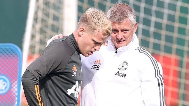 Donny van de Beek has barely been given a chance in the first team and has started just four games under Ole Gunnar Solskjaer
