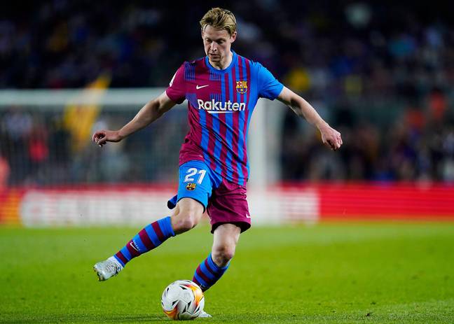 De Jong signed a contract renewal with Barcelona in 2020 (Image: Alamy)