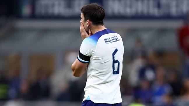 Maguire's reaction during the Italy game rather sums up everyone's feelings. Image: Alamy