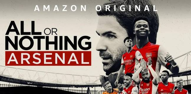 The documentary covers Arsenal's 2021-22 season under Mikel Areta (Image: Amazon Prime)