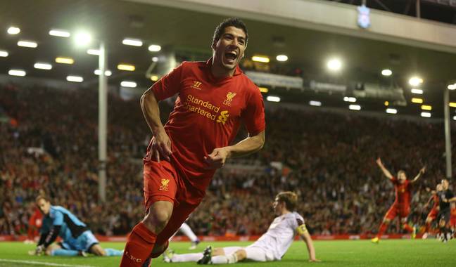 Suarez scored 82 goals in three-and-a-half seasons at Liverpool (Image: Alamy)