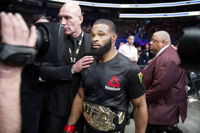 Woodley is a former UFC champion but it's just his second boxing fight. Image: PA Images
