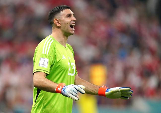 Emiliano Martinez had some stern words for Kylian Mbappe. Credit: Alamy