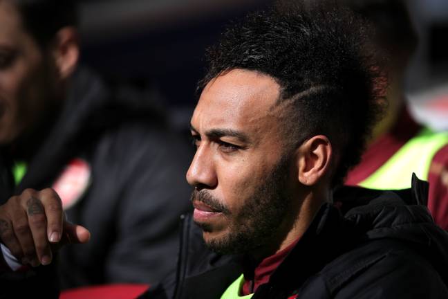 Aubameyang might need to get used to the view from the bench. Image: PA Images